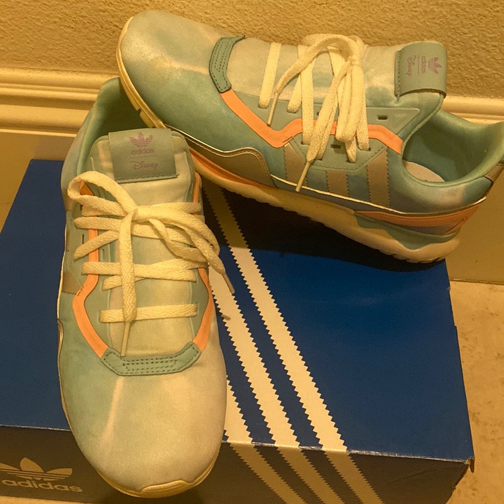 Pre-loved Adidas little mermaid collab sneakers Disney